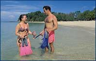 Contadora Island Beach Resort in the Pearl Islands off the Pacific coast of  Panama attracts people 
from all around the World offering comfortable accommodations, entertainment, golf, tennis and 16 glorious beaches