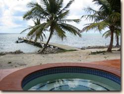 Debbies Beach, A private beachfront villa for vacation rental in San Pedro on the tropical island of Ambergris Caye, Belize
