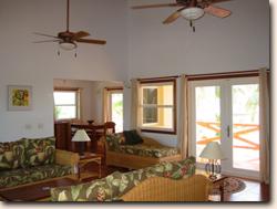 Debbies Beach, A private beachfront villa for vacation rental in San Pedro on the tropical island of Ambergris Caye, Belize