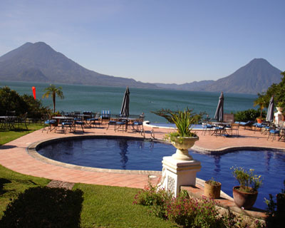 pool, hotel Atitlan, Guatemala