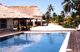 Jaguar Reef Lodge, a luxury resort on the edge of the Caribbean Sea at Hopkins, Stann Creek, Belize, ideally located to explore the Cockscomb Jaguar Reserve, Mayan temples and pyramids and the fantastic Belize Barrier Reef