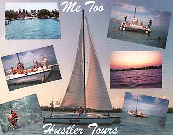 Day snorkeling trips from San Pedro, Ambergris Caye to the neighbouring island of Caye Caulker on the lovely "Me Too" Catamaran. Includes 2 snorkeling stops at Hol Chan Marine Reserve and Shark Ray Alley and time for lunch in Caye Caulker.