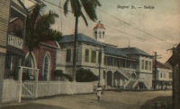 old postcard of Belize City