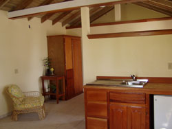 Kitchen at Royal Caribbean Resort hotel, Ambergris Caye, Belize. Where silky sea breezes always blow. 20 acre beach front resort with 45 Cabana Suites and private virgin beach. Unparalleled Caribbean views, magnificent coral reef and cove outside your door. Affordable and conveniently located only 1 mile south of San Pedro town.